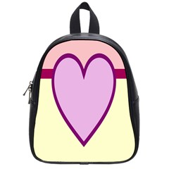 Cute Gender Gendercute Flags Love Heart Line Valentine School Bags (Small) 