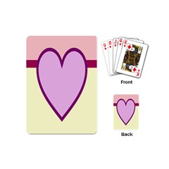 Cute Gender Gendercute Flags Love Heart Line Valentine Playing Cards (Mini) 