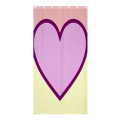 Cute Gender Gendercute Flags Love Heart Line Valentine Shower Curtain 36  x 72  (Stall) 