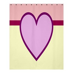 Cute Gender Gendercute Flags Love Heart Line Valentine Shower Curtain 60  x 72  (Medium) 