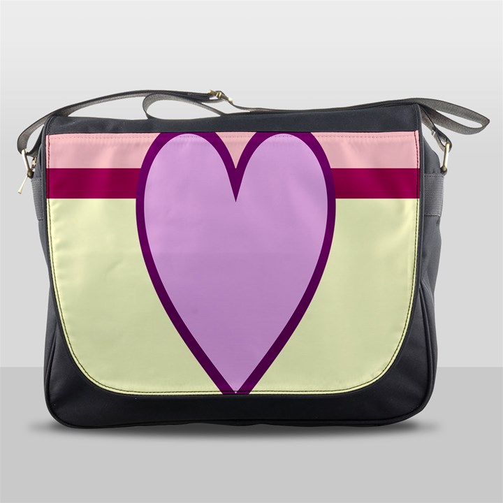 Cute Gender Gendercute Flags Love Heart Line Valentine Messenger Bags