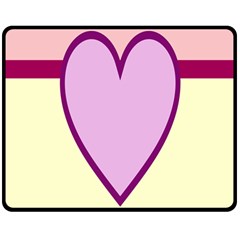 Cute Gender Gendercute Flags Love Heart Line Valentine Double Sided Fleece Blanket (Medium) 