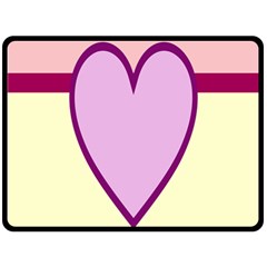 Cute Gender Gendercute Flags Love Heart Line Valentine Double Sided Fleece Blanket (Large) 