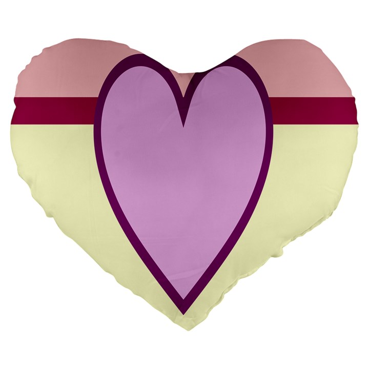 Cute Gender Gendercute Flags Love Heart Line Valentine Large 19  Premium Flano Heart Shape Cushions