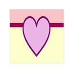 Cute Gender Gendercute Flags Love Heart Line Valentine Small Satin Scarf (Square) Front