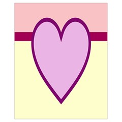 Cute Gender Gendercute Flags Love Heart Line Valentine Drawstring Bag (Small)