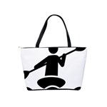 Cropped Kayak Graphic Race Paddle Black Water Sea Wave Beach Shoulder Handbags Back