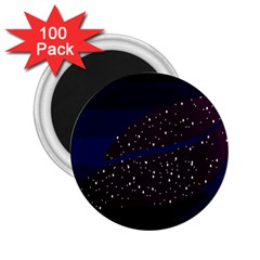 Contigender Flags Star Polka Space Blue Sky Black Brown 2 25  Magnets (100 Pack) 