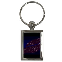 Contigender Flags Star Polka Space Blue Sky Black Brown Key Chains (rectangle)  by Mariart