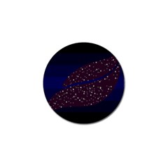 Contigender Flags Star Polka Space Blue Sky Black Brown Golf Ball Marker