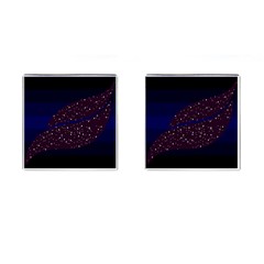 Contigender Flags Star Polka Space Blue Sky Black Brown Cufflinks (square) by Mariart