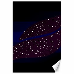 Contigender Flags Star Polka Space Blue Sky Black Brown Canvas 20  X 30   by Mariart