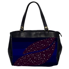 Contigender Flags Star Polka Space Blue Sky Black Brown Office Handbags (2 Sides)  by Mariart