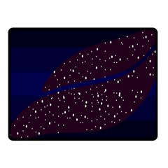 Contigender Flags Star Polka Space Blue Sky Black Brown Fleece Blanket (small)