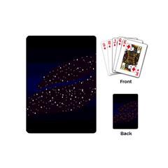 Contigender Flags Star Polka Space Blue Sky Black Brown Playing Cards (mini)  by Mariart