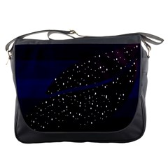 Contigender Flags Star Polka Space Blue Sky Black Brown Messenger Bags by Mariart