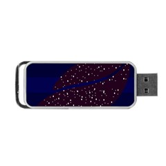 Contigender Flags Star Polka Space Blue Sky Black Brown Portable Usb Flash (two Sides) by Mariart