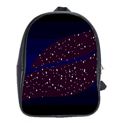 Contigender Flags Star Polka Space Blue Sky Black Brown School Bags (xl) 