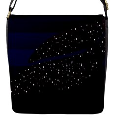 Contigender Flags Star Polka Space Blue Sky Black Brown Flap Messenger Bag (s) by Mariart