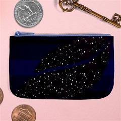 Contigender Flags Star Polka Space Blue Sky Black Brown Large Coin Purse