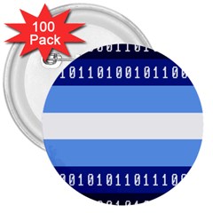 Digigender Cute Gender Gendercute Flags 3  Buttons (100 Pack) 