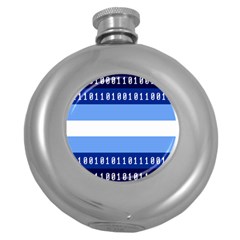 Digigender Cute Gender Gendercute Flags Round Hip Flask (5 Oz) by Mariart