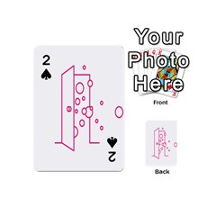 Deep Clean Bubbel Door Pink Polka Circle Playing Cards 54 (mini)  by Mariart