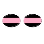 Domgirl Playgirl Cufflinks (Oval) Front(Pair)