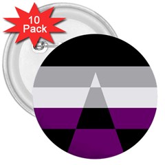 Dissexual Flag 3  Buttons (10 pack) 