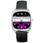 Dissexual Flag Square Metal Watch Front