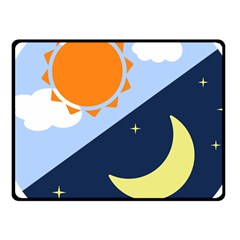 Day Night Moon Stars Cloud Stars Fleece Blanket (small) by Mariart