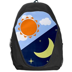 Day Night Moon Stars Cloud Stars Backpack Bag by Mariart