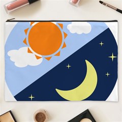 Day Night Moon Stars Cloud Stars Cosmetic Bag (xxxl)  by Mariart