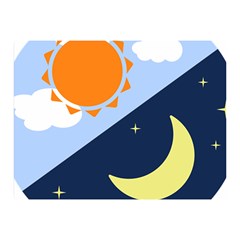 Day Night Moon Stars Cloud Stars Double Sided Flano Blanket (mini)  by Mariart