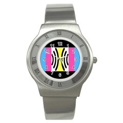 Echogender Flags Dahsfiq Echo Gender Stainless Steel Watch by Mariart