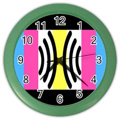 Echogender Flags Dahsfiq Echo Gender Color Wall Clocks by Mariart