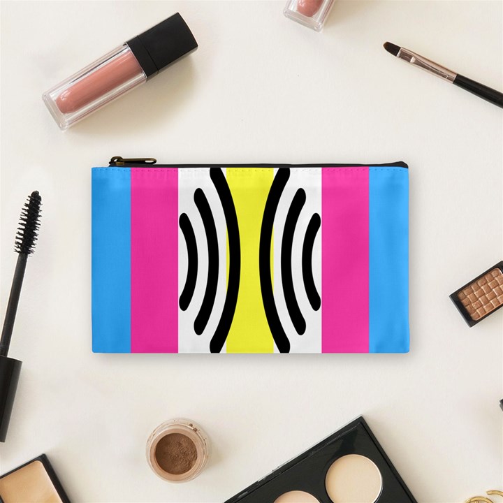 Echogender Flags Dahsfiq Echo Gender Cosmetic Bag (Small) 