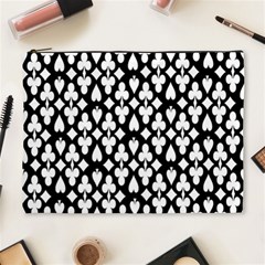 Dark Horse Playing Card Black White Cosmetic Bag (xl) by Mariart