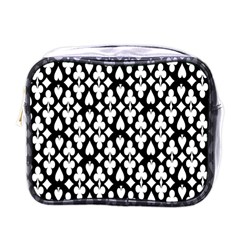 Dark Horse Playing Card Black White Mini Toiletries Bags