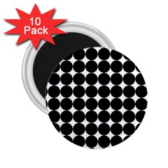 Dotted Pattern Png Dots Square Grid Abuse Black 2 25  Magnets (10 Pack)  by Mariart