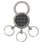 Dotted Pattern Png Dots Square Grid Abuse Black 3-Ring Key Chains Front