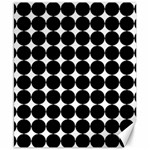 Dotted Pattern Png Dots Square Grid Abuse Black Canvas 8  x 10  8.15 x9.66  Canvas - 1