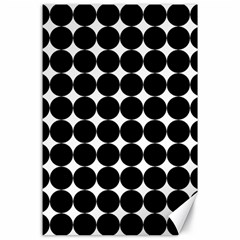 Dotted Pattern Png Dots Square Grid Abuse Black Canvas 24  X 36 