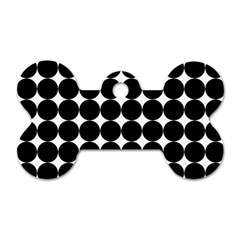 Dotted Pattern Png Dots Square Grid Abuse Black Dog Tag Bone (one Side) by Mariart