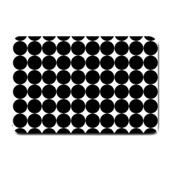 Dotted Pattern Png Dots Square Grid Abuse Black Small Doormat  by Mariart