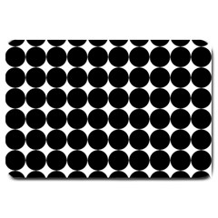 Dotted Pattern Png Dots Square Grid Abuse Black Large Doormat  by Mariart