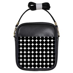 Dotted Pattern Png Dots Square Grid Abuse Black Girls Sling Bags by Mariart