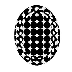 Dotted Pattern Png Dots Square Grid Abuse Black Oval Filigree Ornament (two Sides) by Mariart