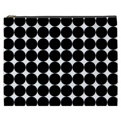 Dotted Pattern Png Dots Square Grid Abuse Black Cosmetic Bag (xxxl)  by Mariart