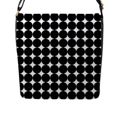 Dotted Pattern Png Dots Square Grid Abuse Black Flap Messenger Bag (l)  by Mariart